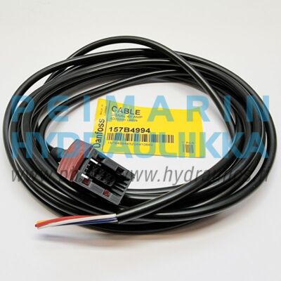 157B4994 AMP pistoke + johto 4m / CABLE SIGNAL 4P AMP 4000 mm Leads
