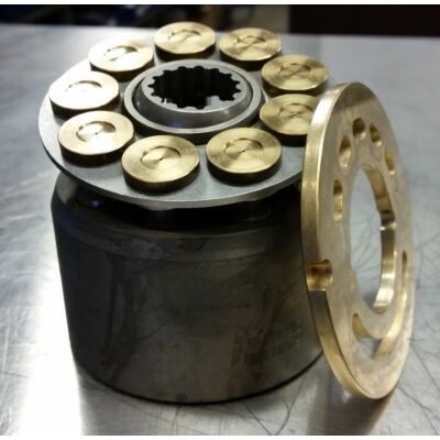 1894710, 189-4710 KORJAUSSARJA (sylinteri + männät + vetolevy + jakolevy) / ROTARY GROUP (includes: valve plate, pistons, cylinder, retainer plate, retainer ball)